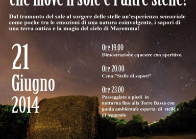 Escursione notturna in Maremma per il Solstizio d’estate